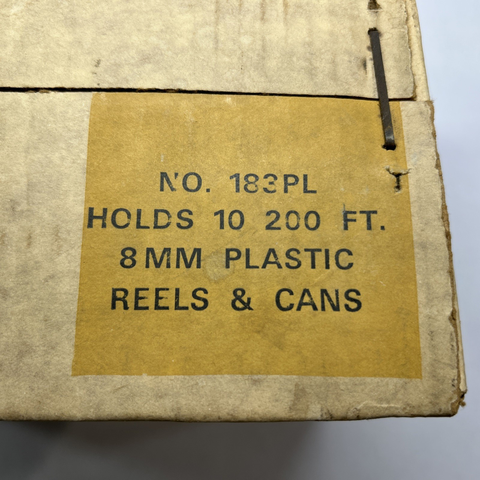 New NOS Vintage Logan 183PL All Metal Reel Chest For Movie Reels & Cans
