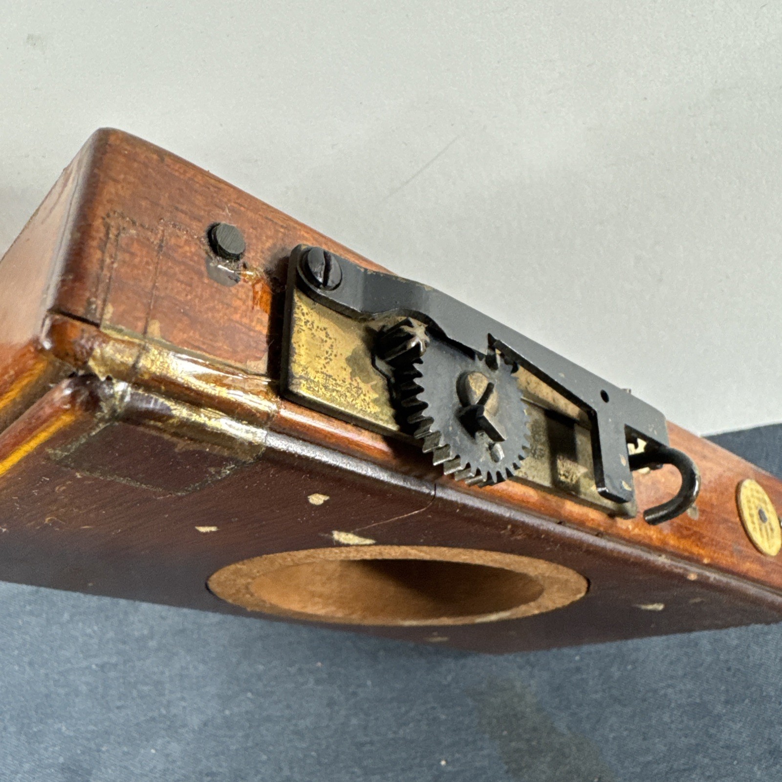 Rare 2.75in Thornton Pickard Extra Rapid Time Shutter Wood Brass For Barrel Lens