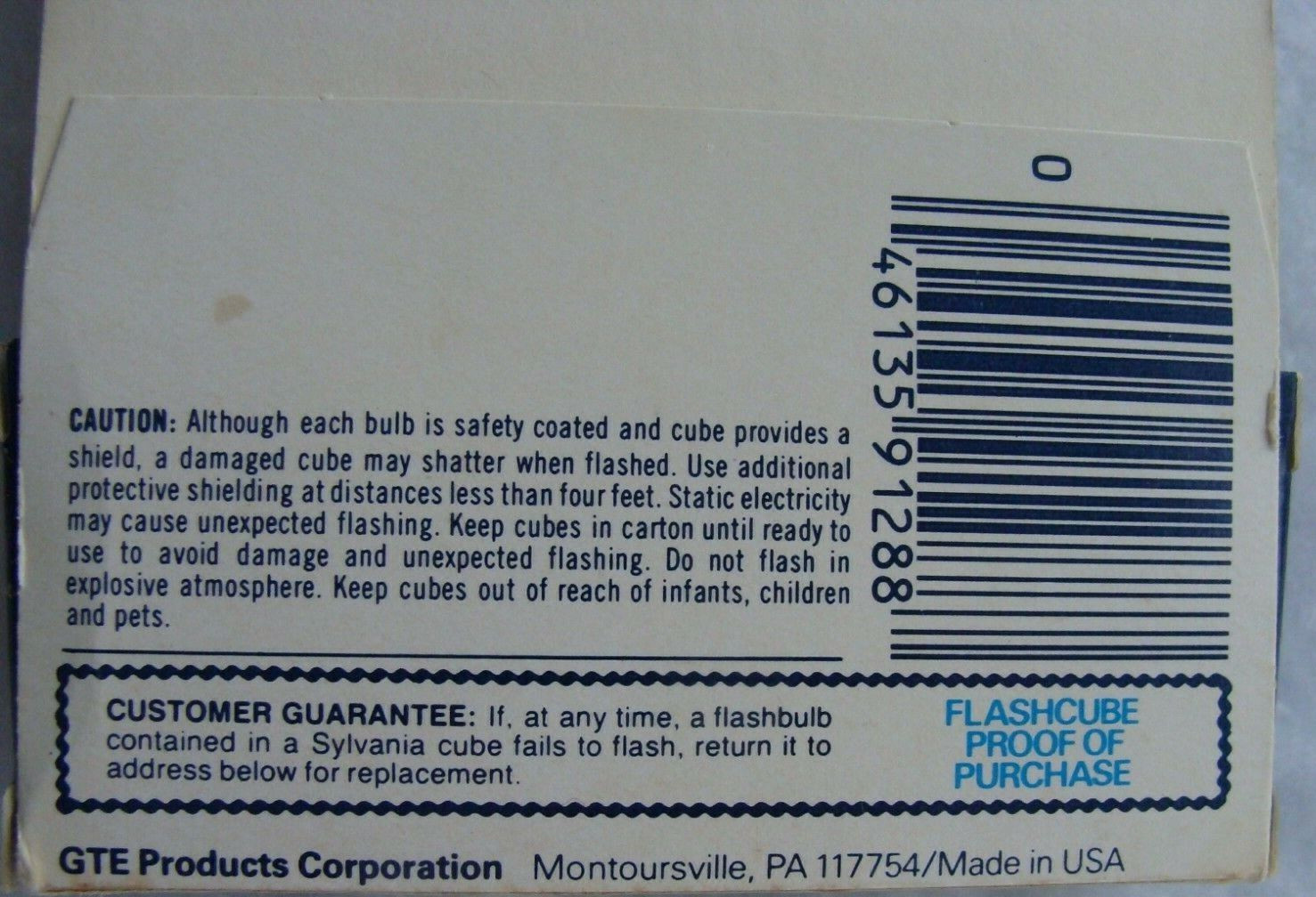 NOS VTG Sylvania Blue Dot Flashbulbs 3 Pack Flashcubes 12 Flashes Orig Box