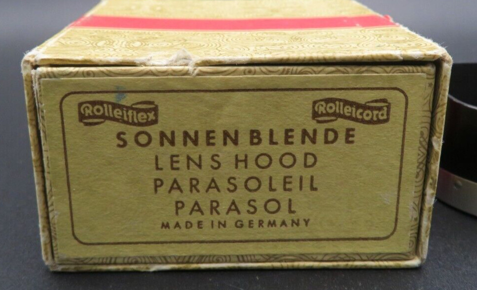 Rollei Sonnenblende Lens Hood Parasol Shade Box Bakelite Original Rolleicord