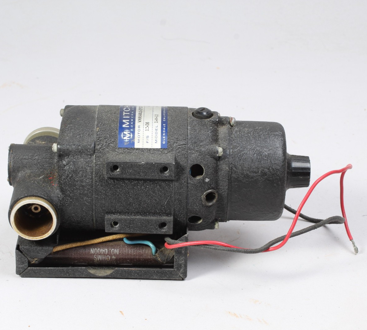 MITCHELL CAMERA VARIABLE SPEED MOTOR MODEL 1-W-12 FOR MOVIE CAMERA UNTESTED