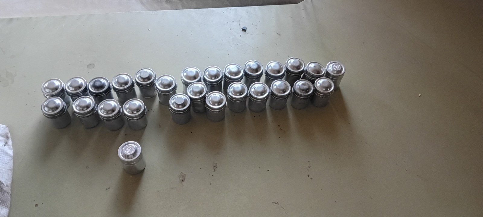 27 Aluminum Film Can 35mm Canister Vintage Empty