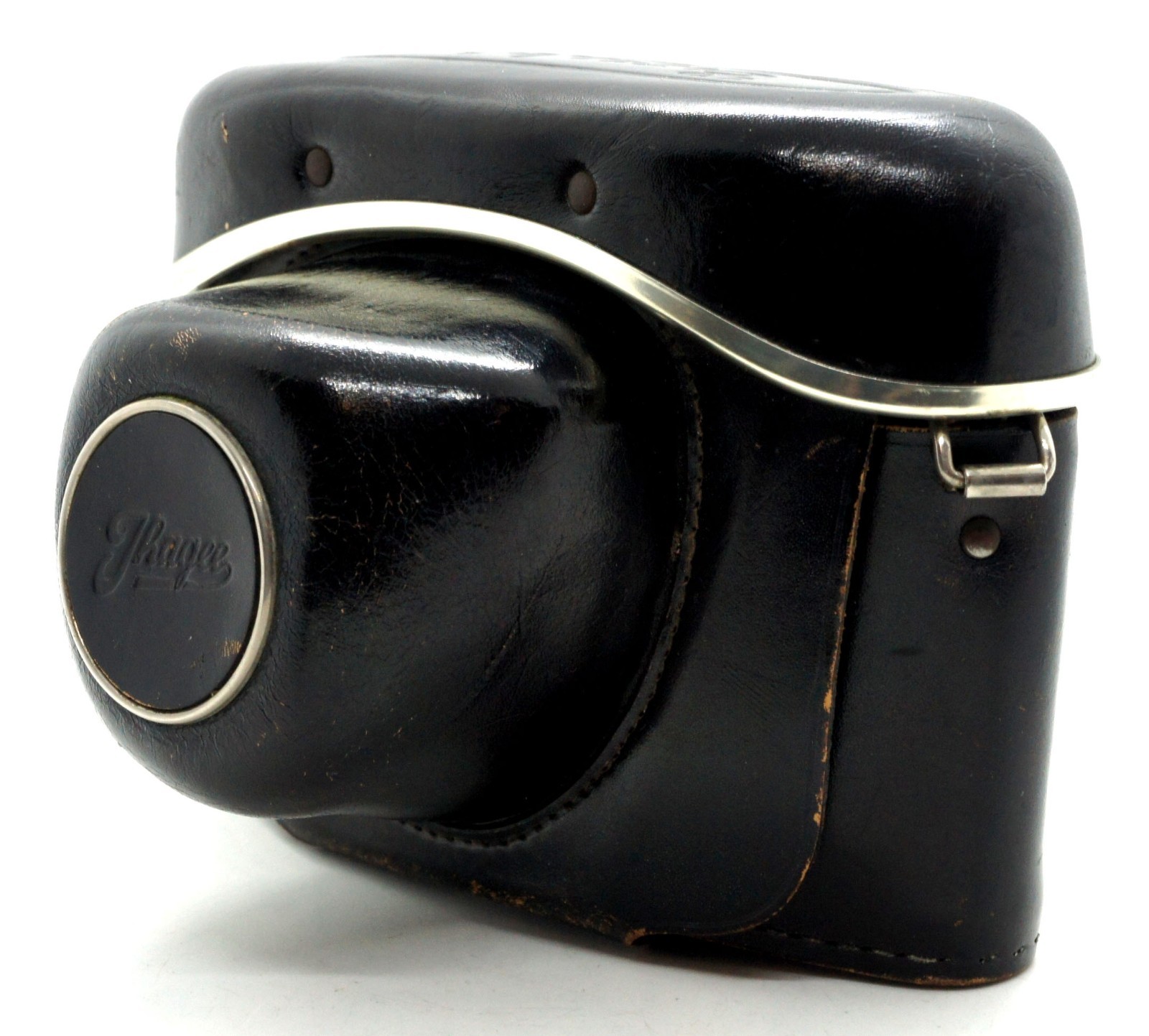 Vintage Ihagee Exakta Varex Black Leather Camera Case EXC Interior