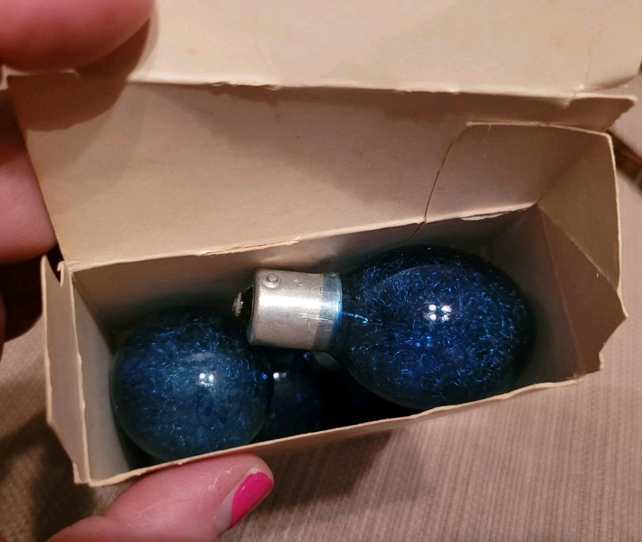 Westinghouse No. 5 B Flash Bulbs 6 Bulbs Vintage In Box Blue Unused Vtg Photo