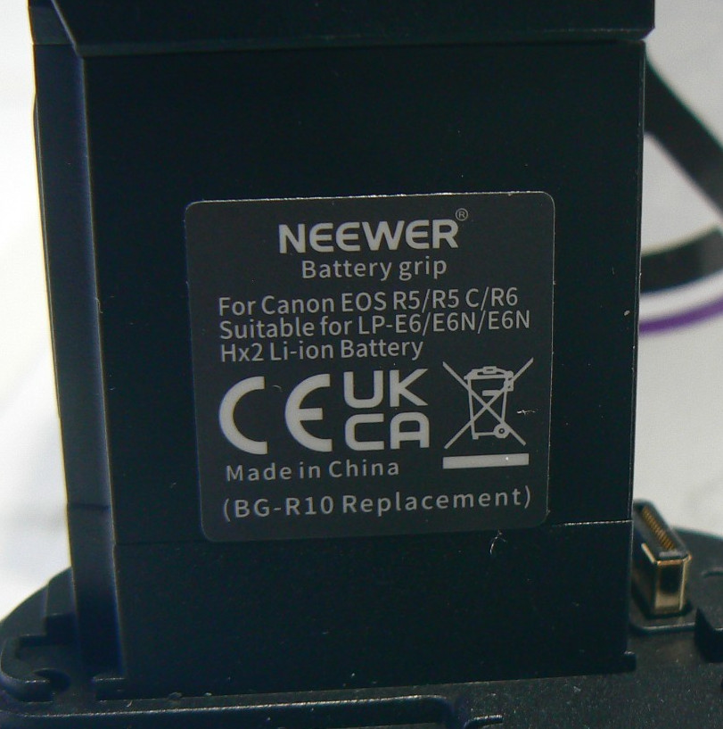 Neewer Power Battery Pack Grip Replacement for BG-R10 for Canon EOS R5 R6