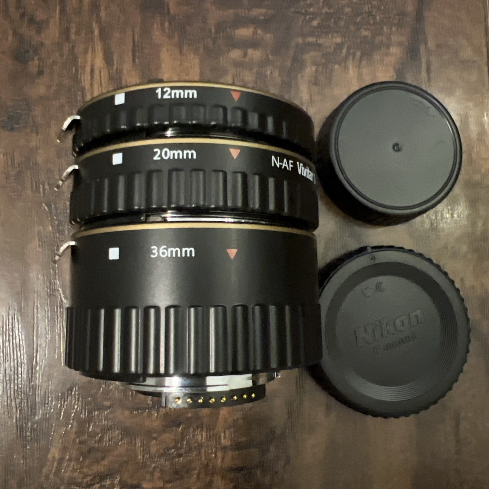 Vivitar Extension Tube Set 12mm 20mm 36mm Model AT-3 Japan Macro Photography
