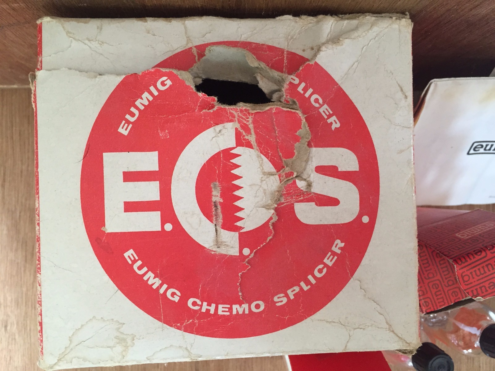 NICE VINTAGE EUMIG CHEMO FILM SPLICER KIT Z01 FOR SUPER 8 FILM