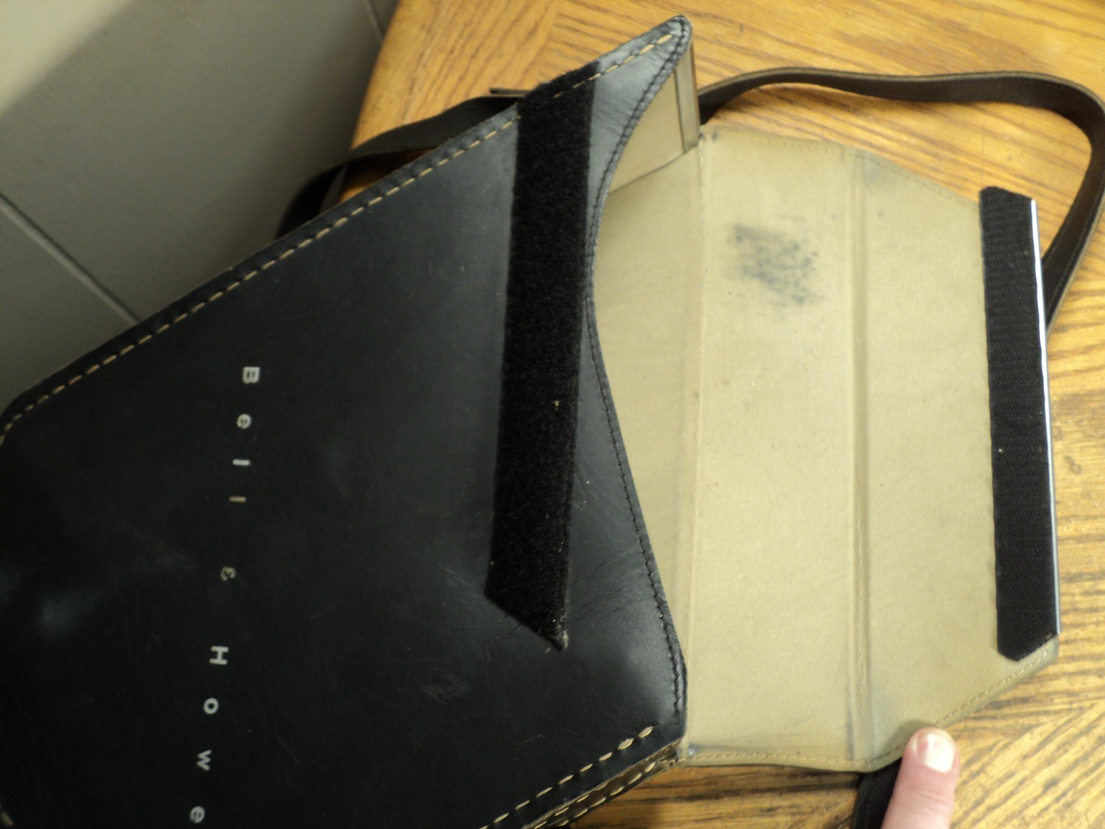 Vintage Bell & Howell Leather Camera Case w/ Strap – 13″ Tall