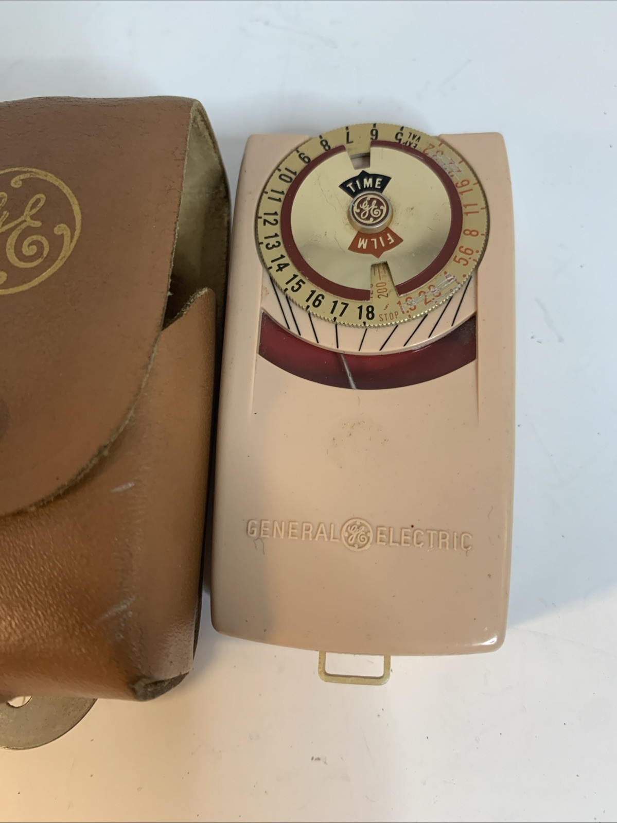 Vintage 1957 General Electric GE Mascot II Exposure Meter Type PR-35 & Case