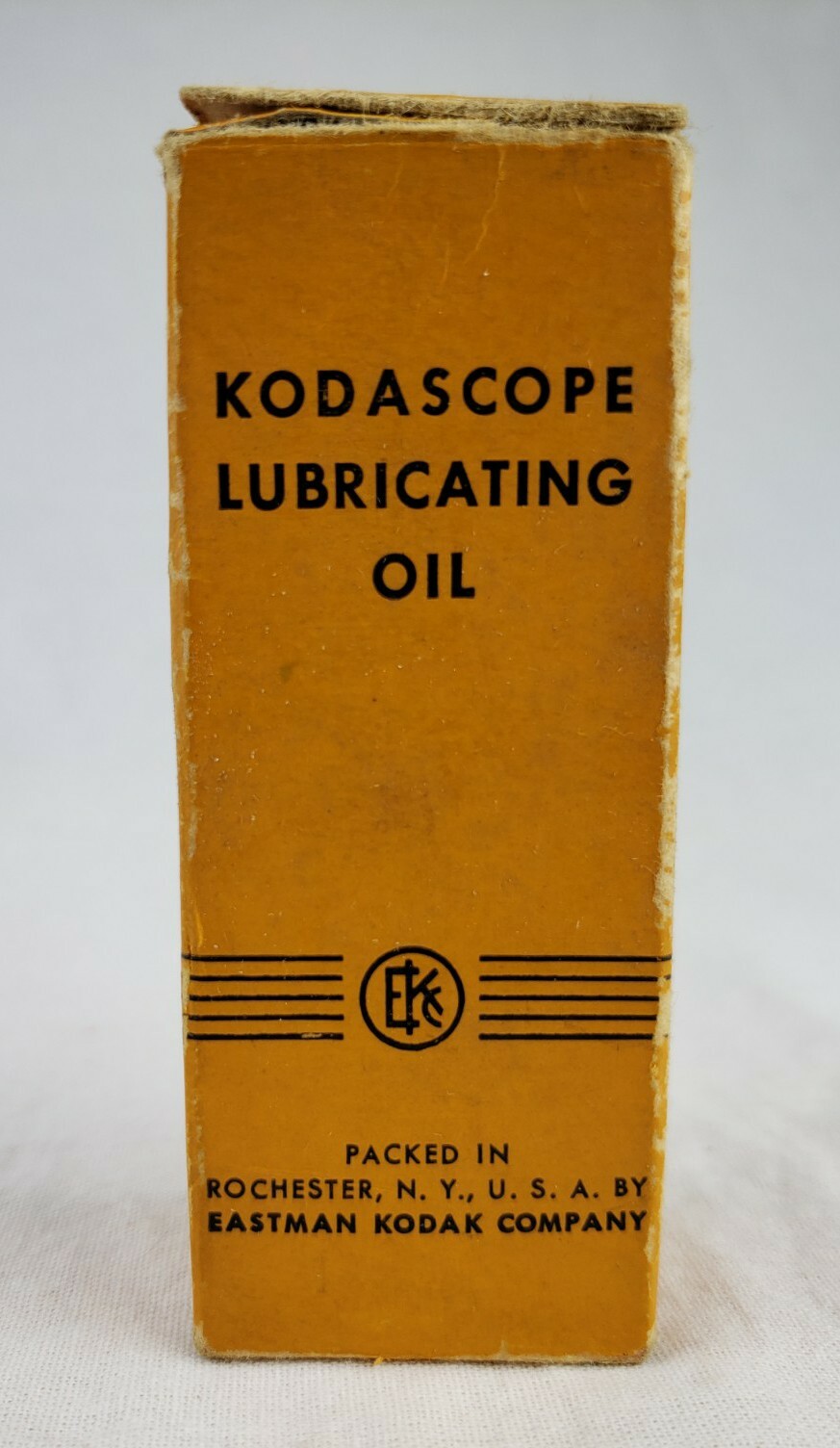 Vintage Eastman Kodak Co. Kodascope Lubricating Oil Bottle Original Label & Box