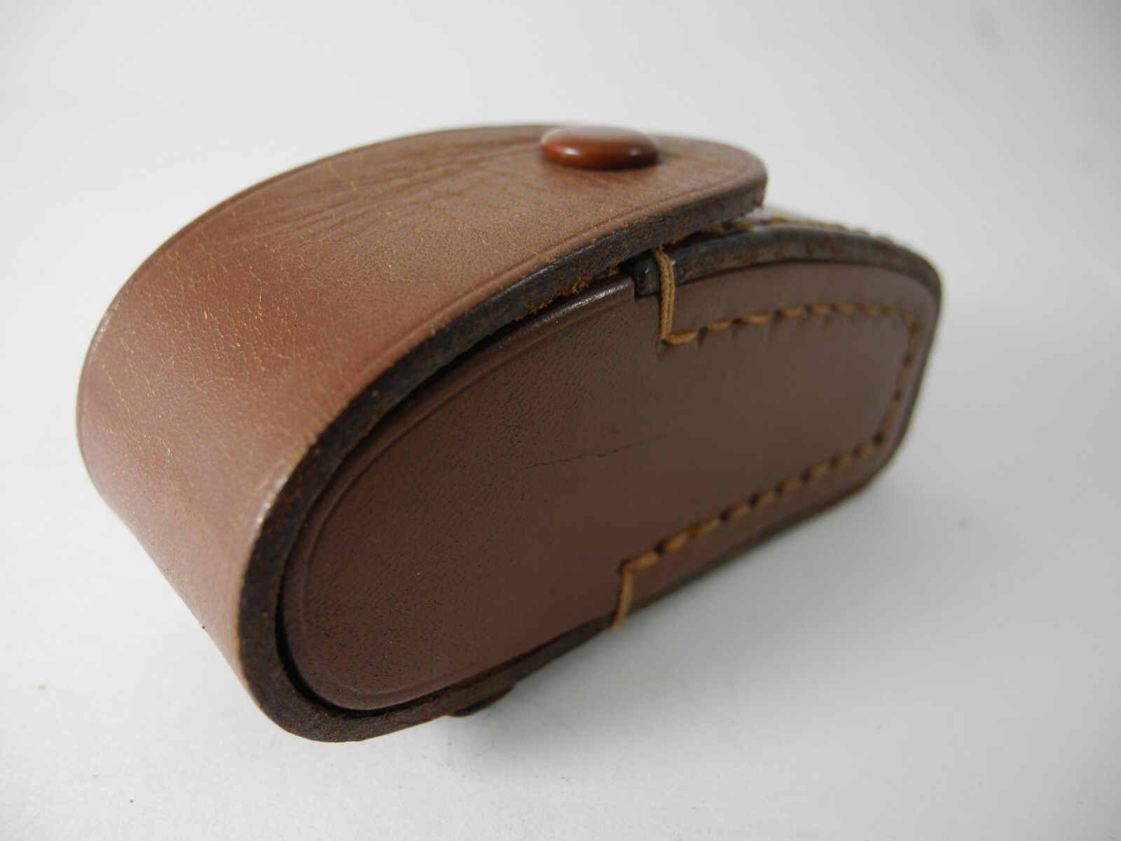 LEICA OR NIKON RANGEFINDER CASE BROWN LEATHER 1X1X3 INCHES HOOKS ON STRAP