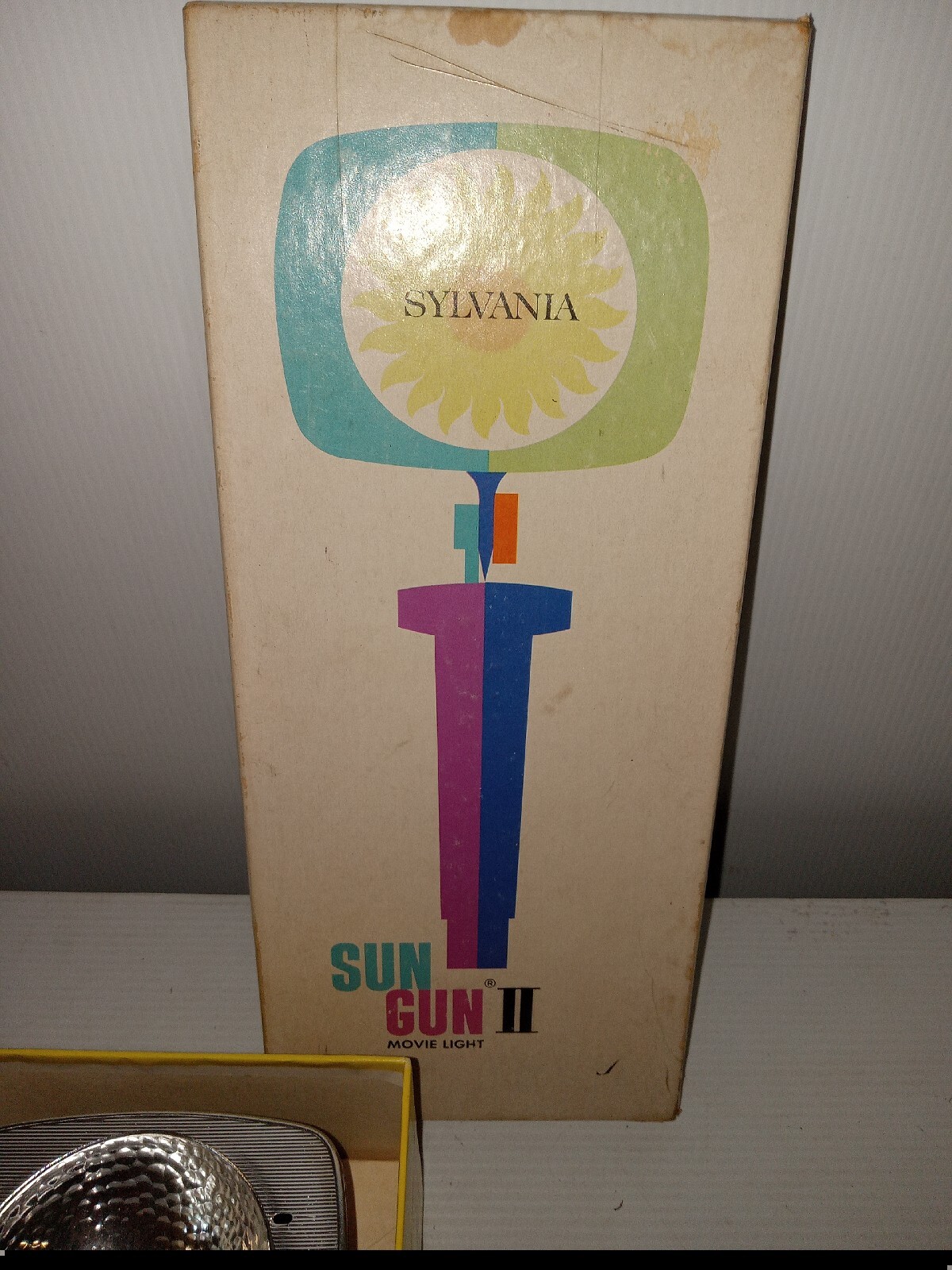 Sun Gun II 2 Movie Light Sylvania SG-55 Vintage with Box (#00u)
