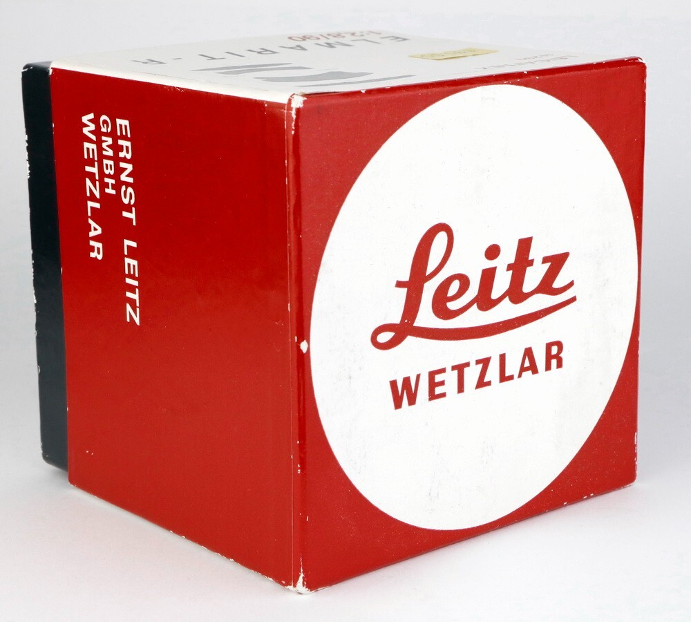 LEICA ELMARIT-R 90 90mm f/2.8 empty BOX plus CAPS CASE HOOD RING / GENUINE