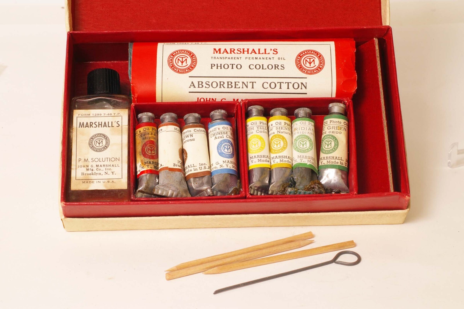 F95315~ 1940’s Marshall’s Photo-Oil Colors –Student Set In Original Box