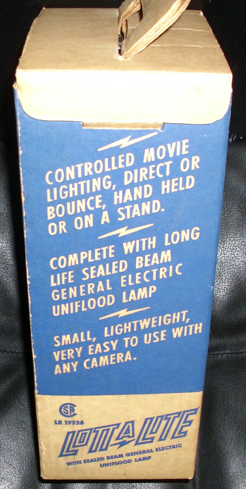 LOTT A LITE 1960’s Home Movie Lighting Sealed Beam GE Uniflood Lamp Very Bright!