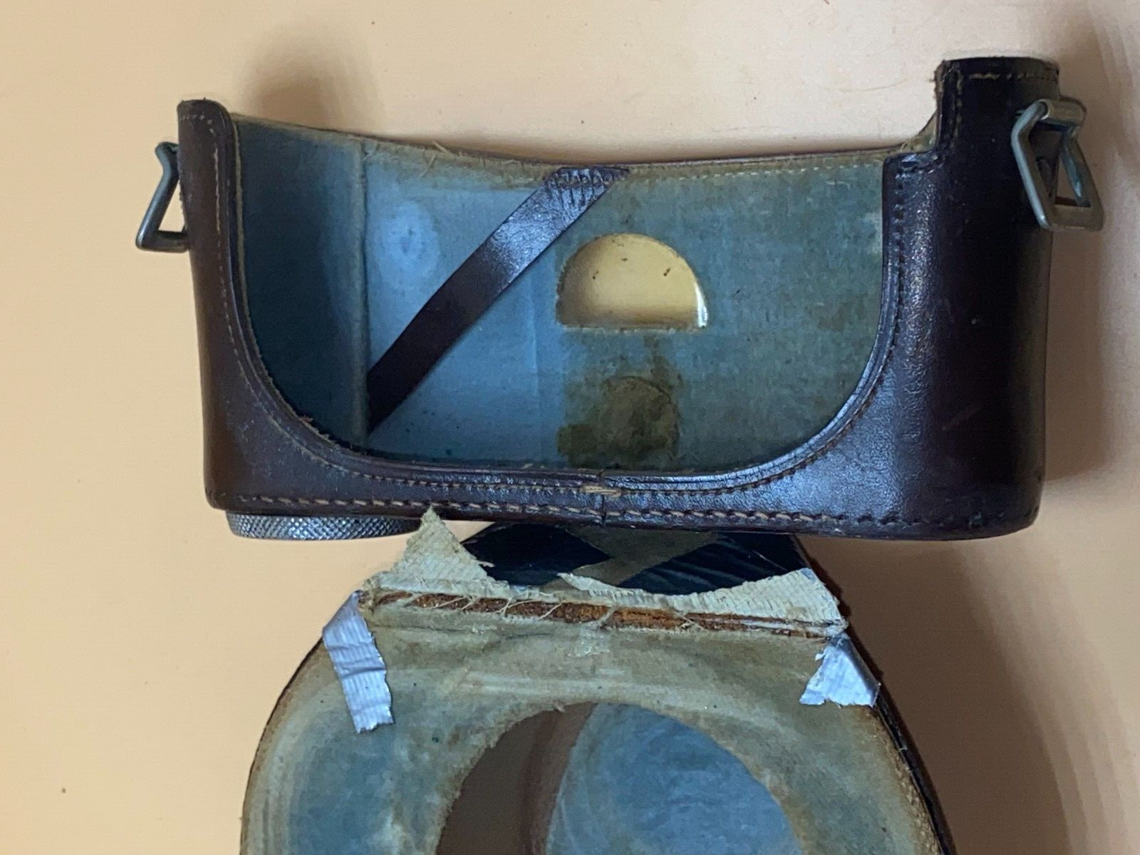 Leitz Wetzlar Leica Leather Camera Case with Window on Back Vintage – No Camera