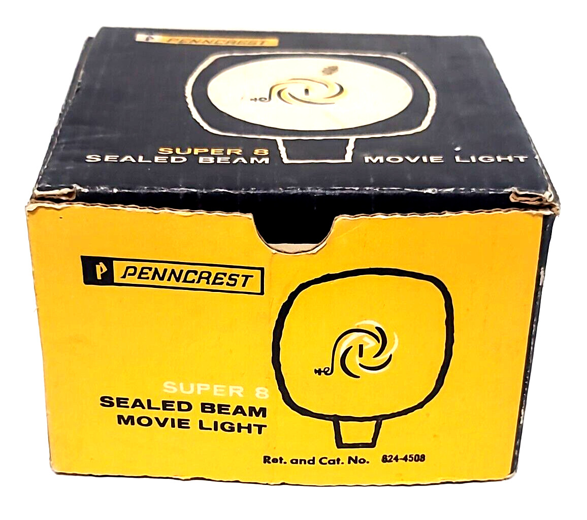 Penncrest Super 8 Sealed Beam Movie Light Photography Working Condition Prop Lit