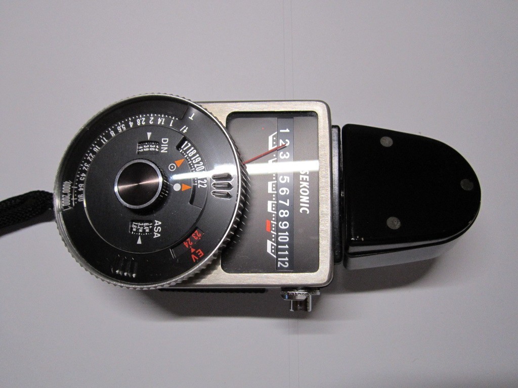 SEKONIC PRO EXPOSURE LIGHT METER for BOLEX 16MM MOVIE CAMERA WORKING BEAUTY!