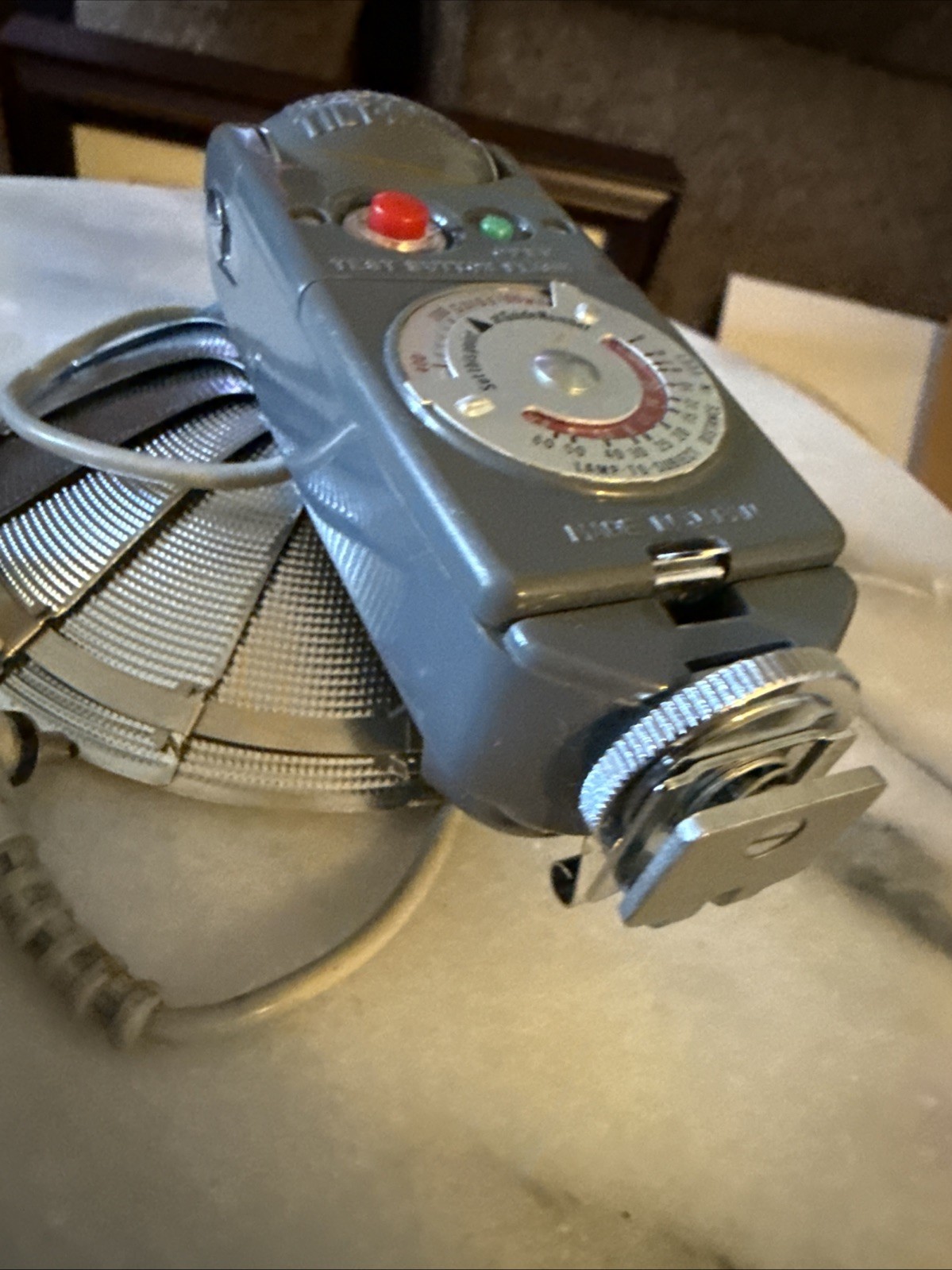 Vintage Honeywell Tilt-A-Mite Camera Flash Unit with Case