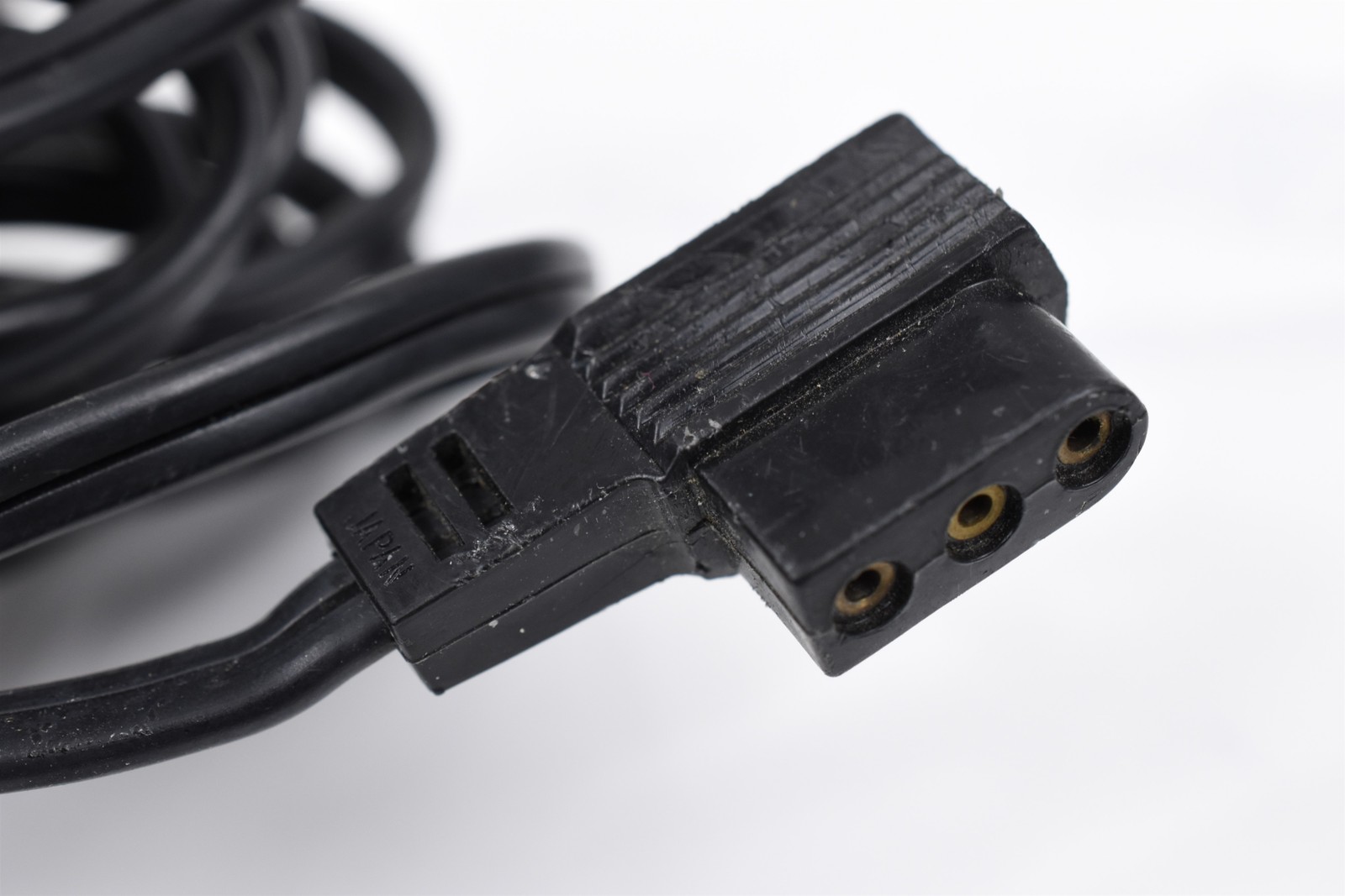 Vintage Japan 3-Pin Camera AC Power Cable 2-Prong Plug Daiwa