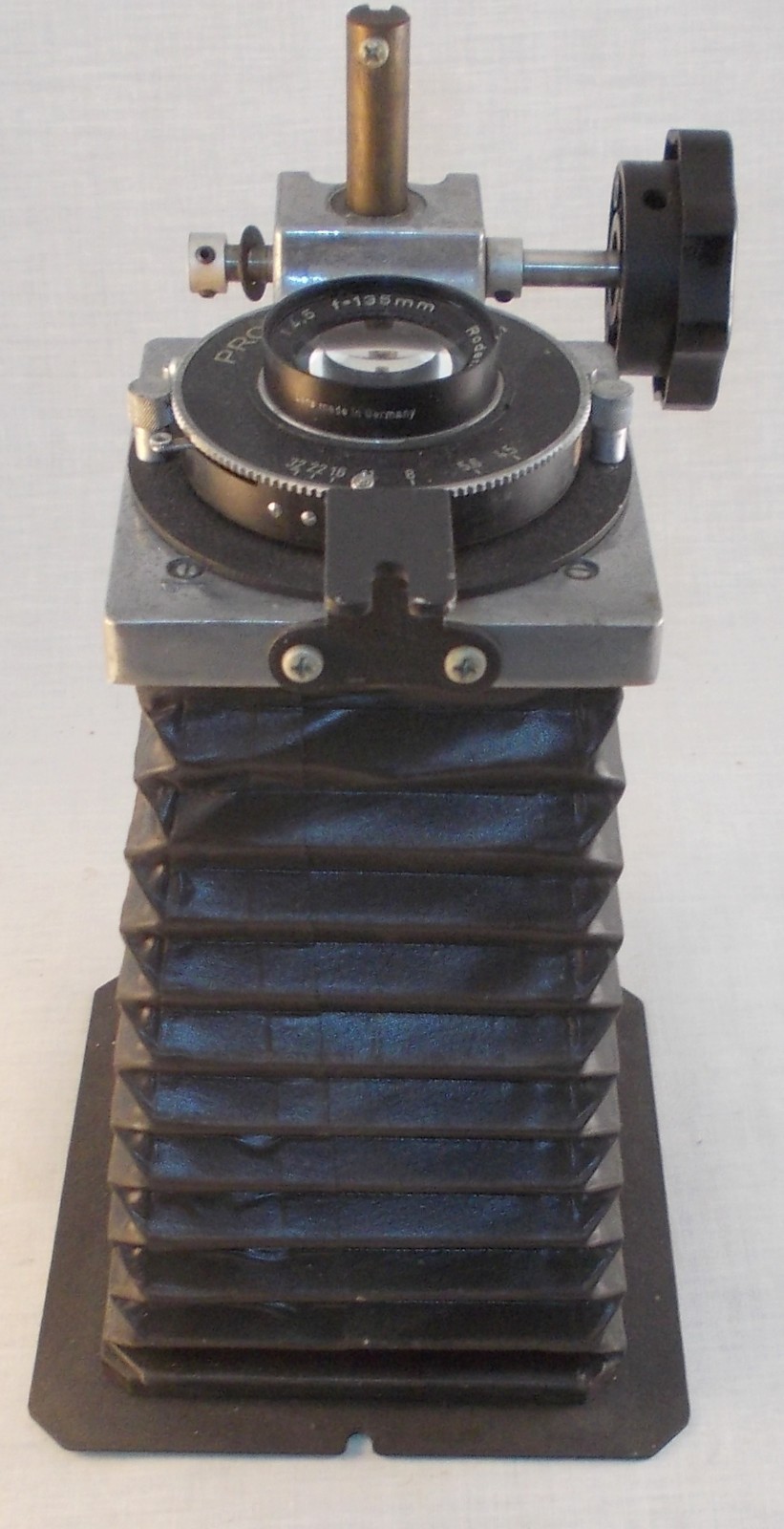 Vintage Bellows Assembly W/Pronto Press & Rodenstock Omegaron Macro Photography