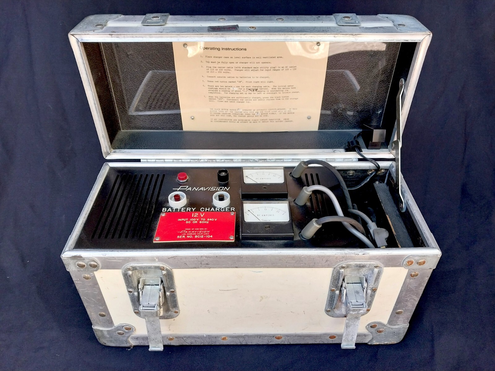 Panavision motion picture camera battery charger – model BC12 – Collectors Item