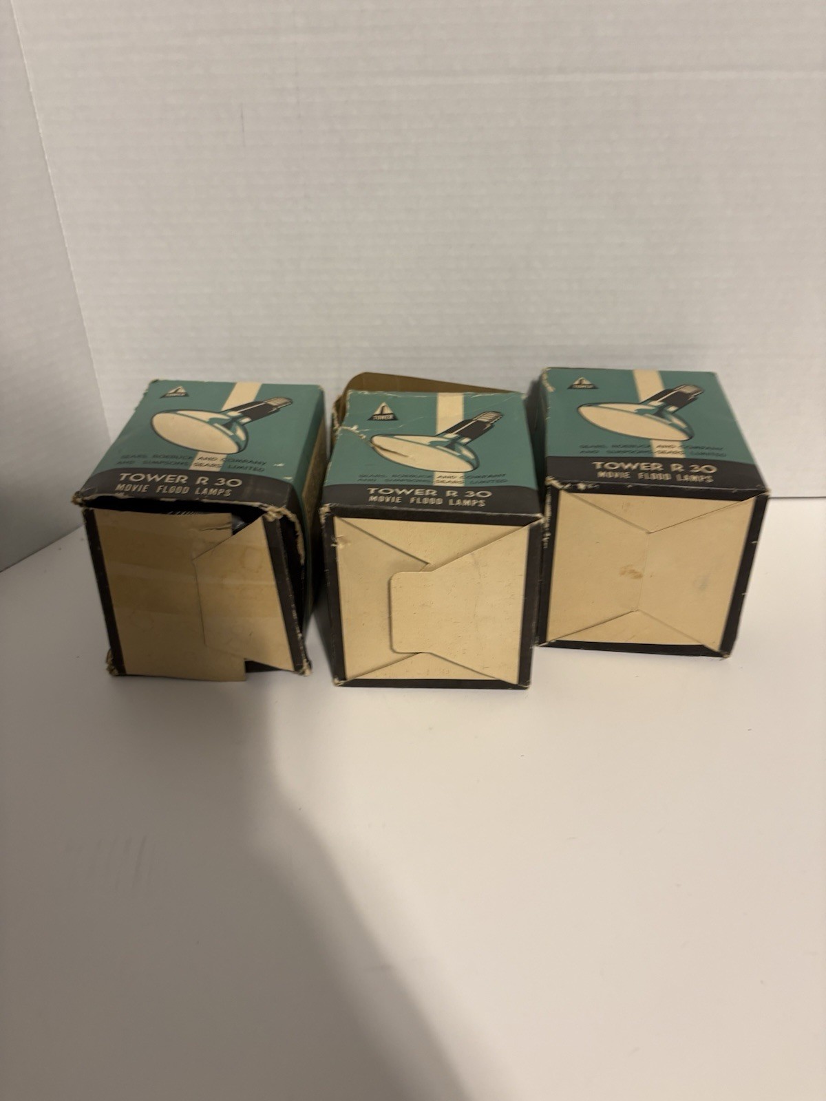Lot Of 3: New Vintage Movie Flood Lamp Tower R 30