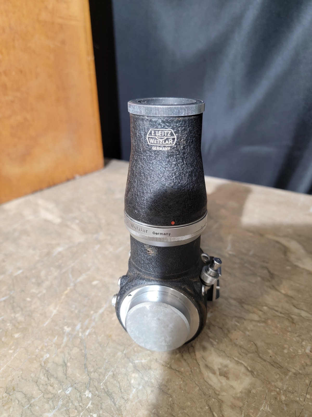 Leitz Wetzlar Microscope Camera Adapter w/ Summar Elmar 5cm Macro Lenses