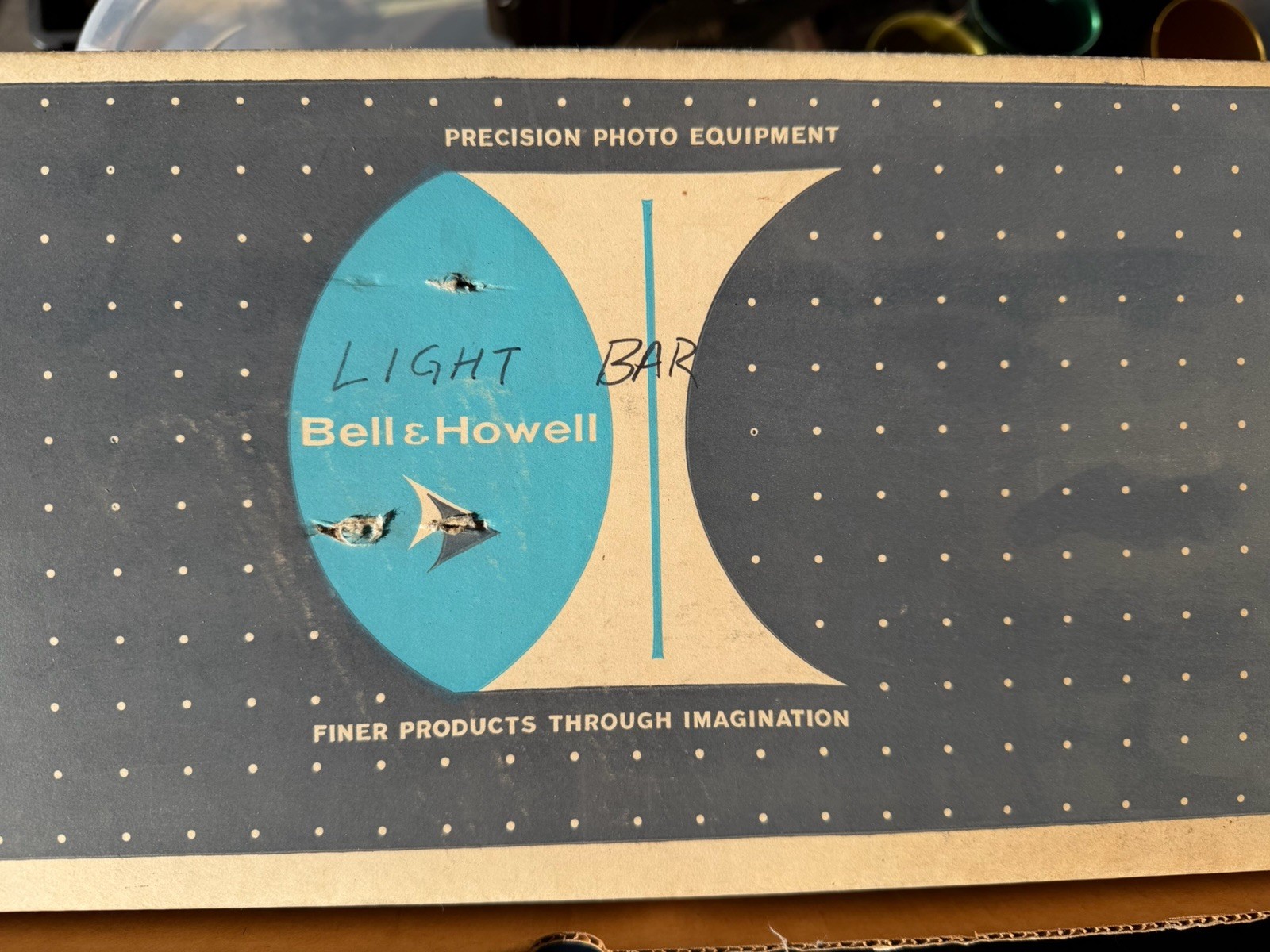 VTG Bell & Howell Flood Lamp Light Bar & Bulbs in Original Box Indoor Movies