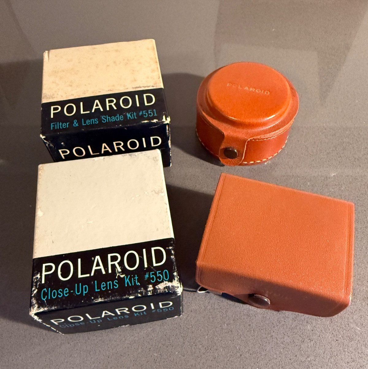 Vintage Polaroid Close-Up Lens Kit #550 + BONUS Filter & Lens Shade Kit #551