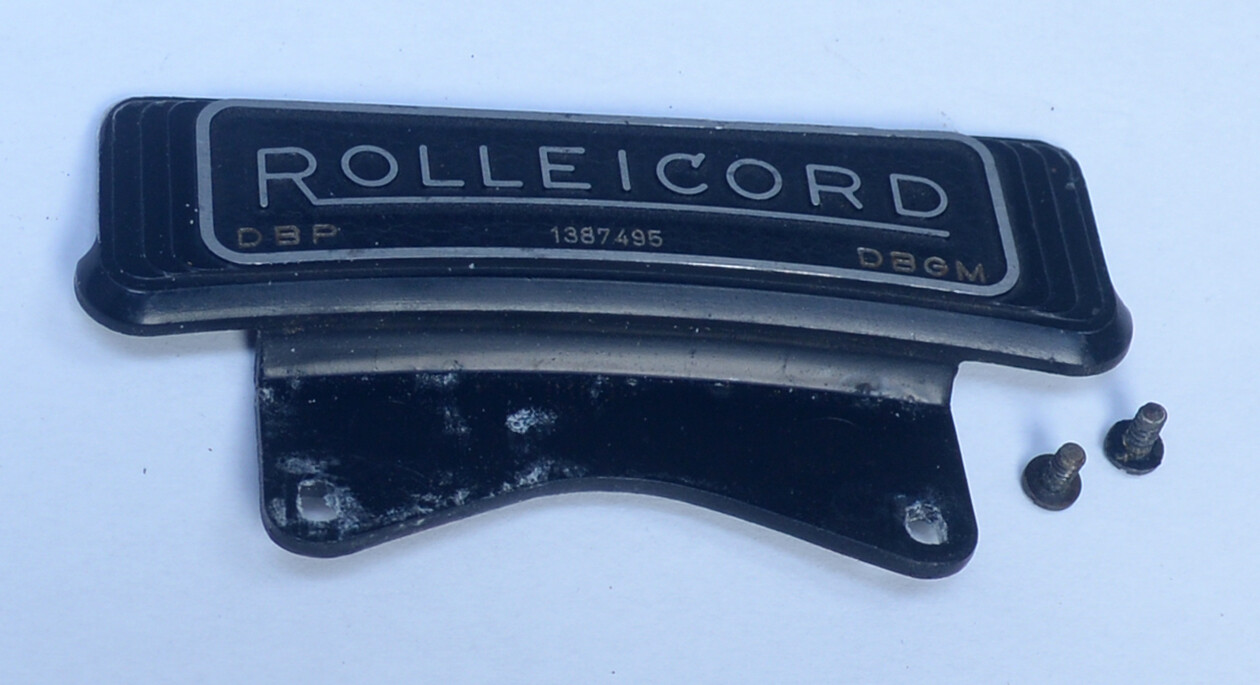 ROLLEICORD IV Logo Sign Front Plate Cover Vintage TLR Film Camera Parts Germany