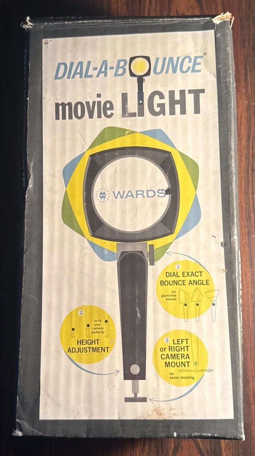 Vintage Montgomery Ward Dial-A-Bounce Adjustable 650W Light Original Box WORKING