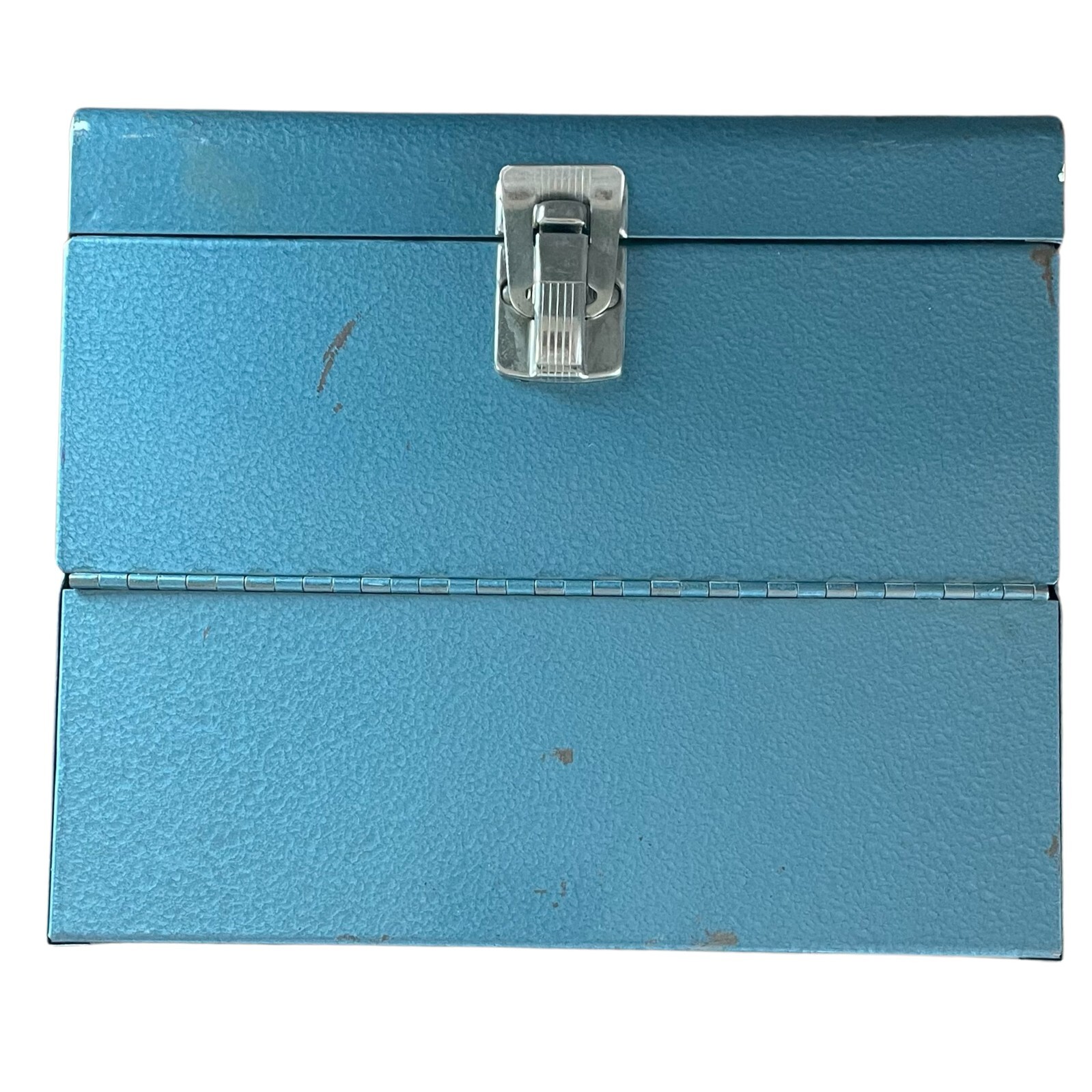 Large Metal Excelsior Carrying Case Holds up 12 7″ ior 6″ Film 8mm Canisters A