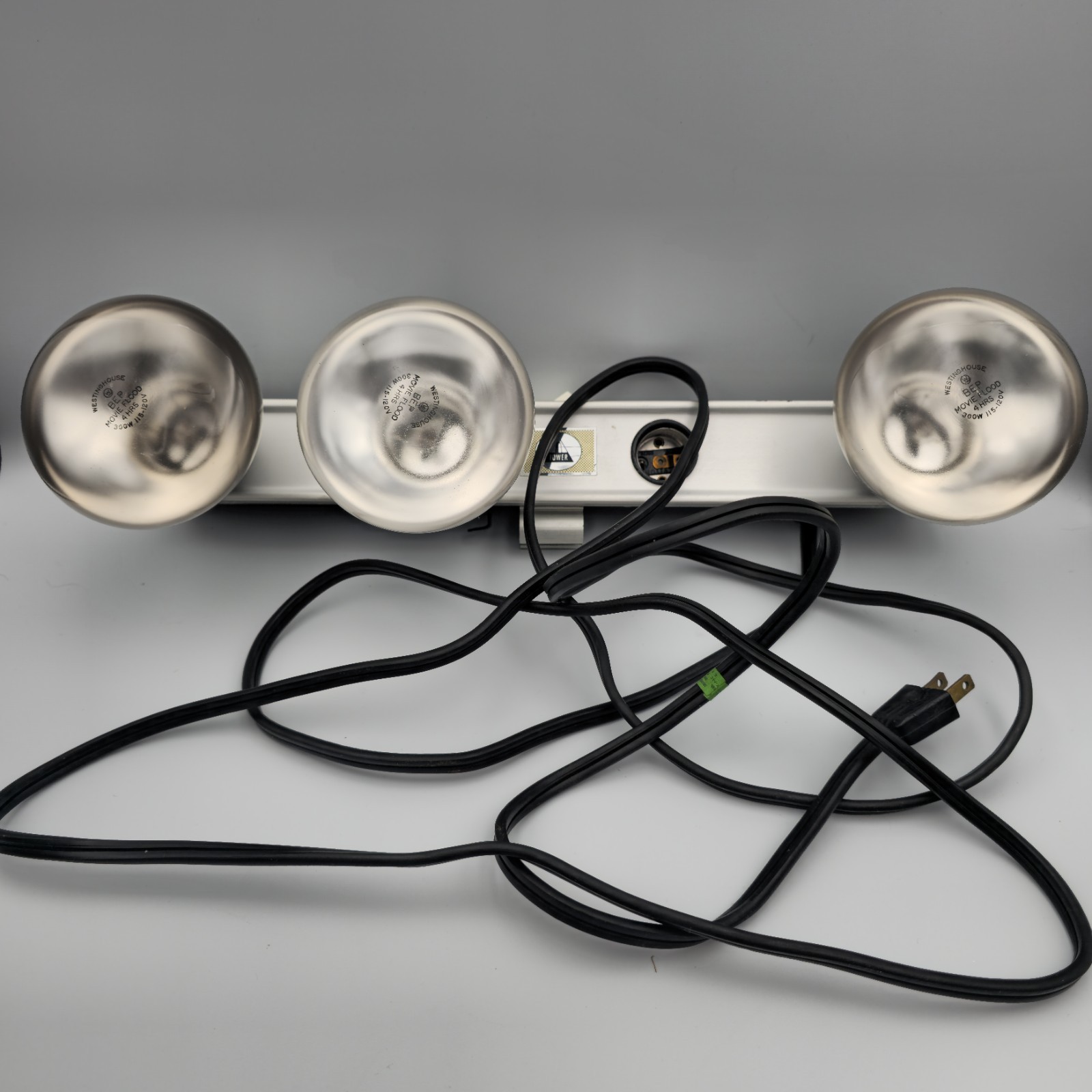 Vintage Sears Tower 3-Lamp Photo Light Kit 2 Working w/ Case 1950s-60s