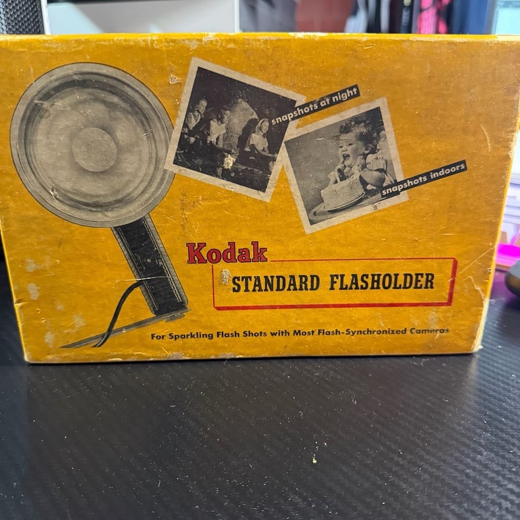 Vintage Kodak Standard Flasholder No. 92F with Lumaclad Reflector and Original B