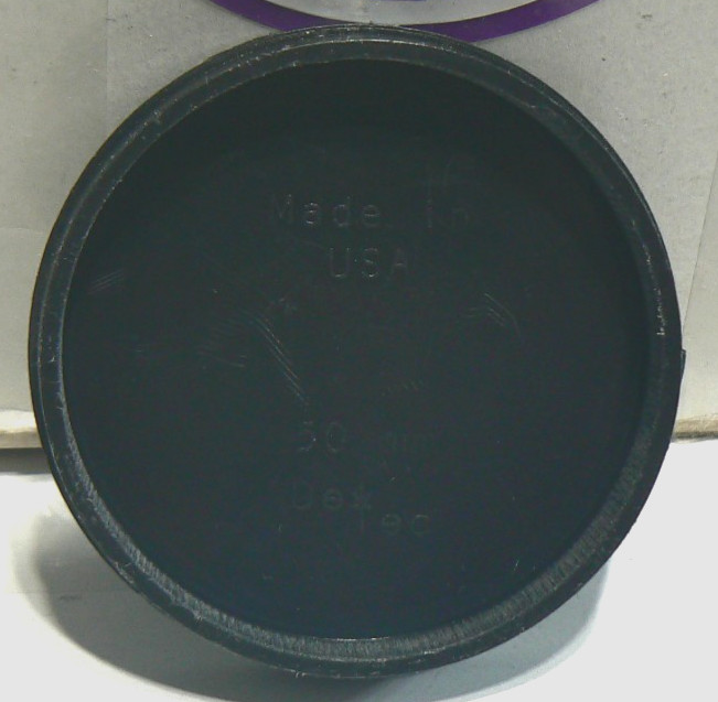 50mm Push On Dew Tec Plastic Lens Cap – Made in U.S.A.
