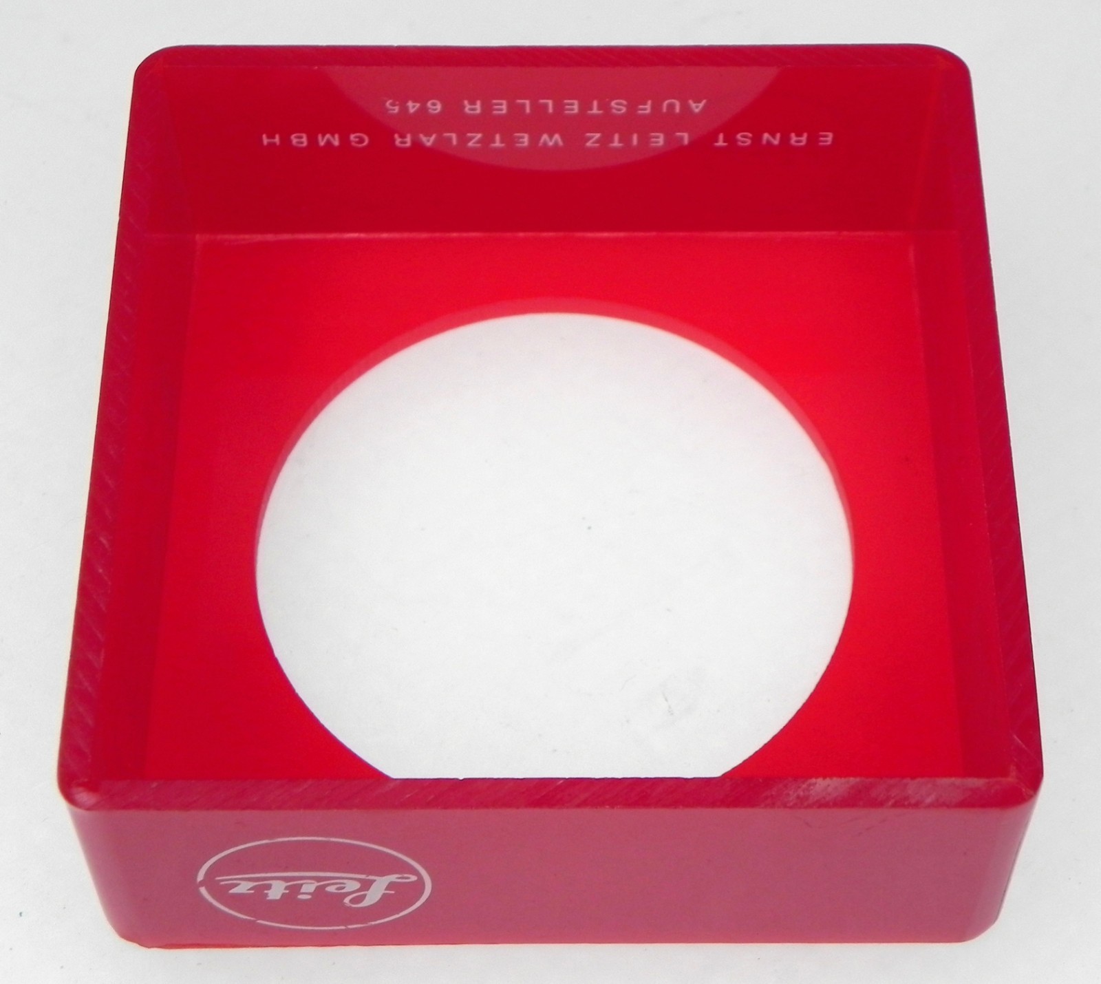 Vintage Thin Red Leica R Lens Display Stand #1