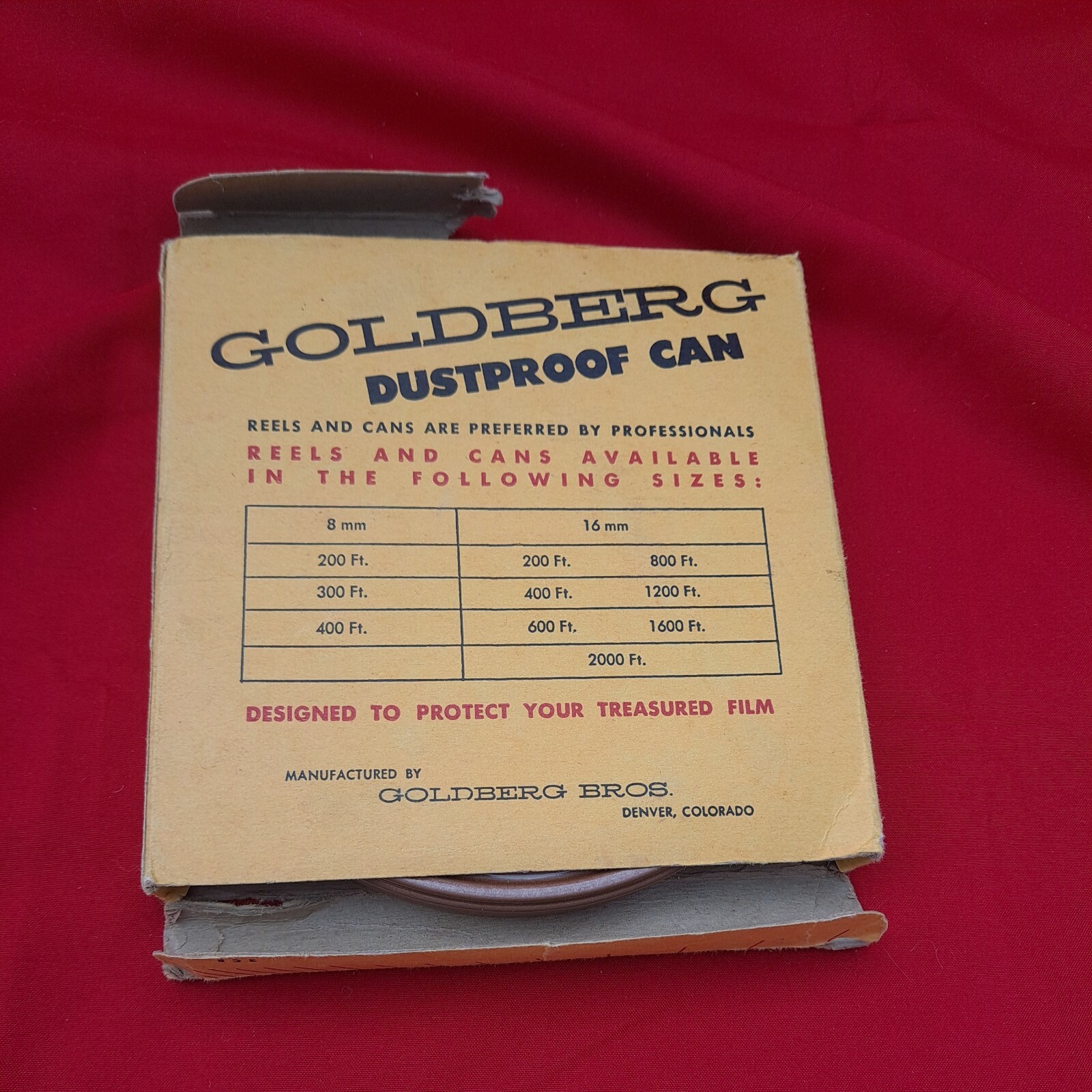 Goldberg Dustproof Can For 200 Ft 8mm