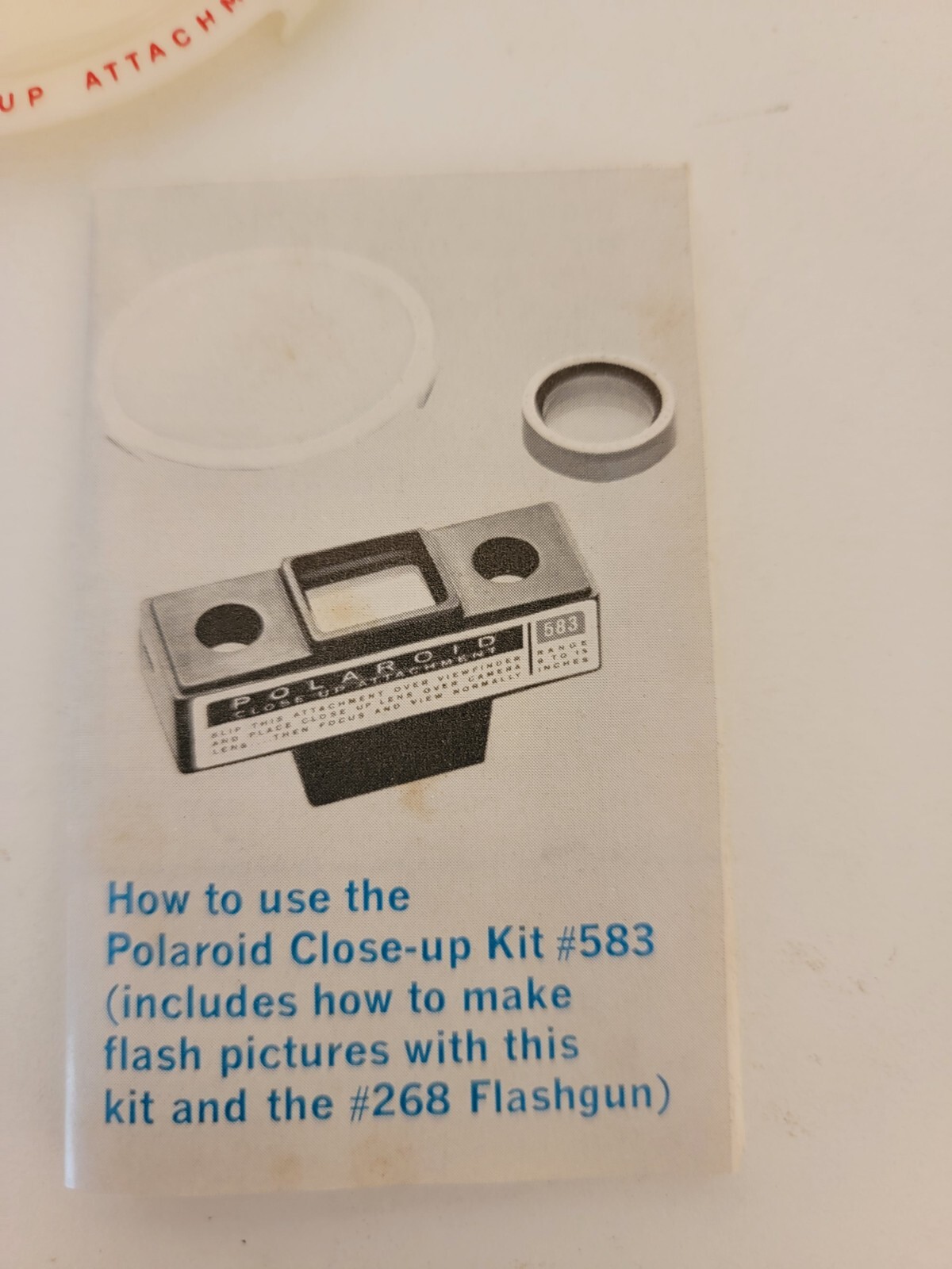 Vintage Polaroid Close-up Kit #583
