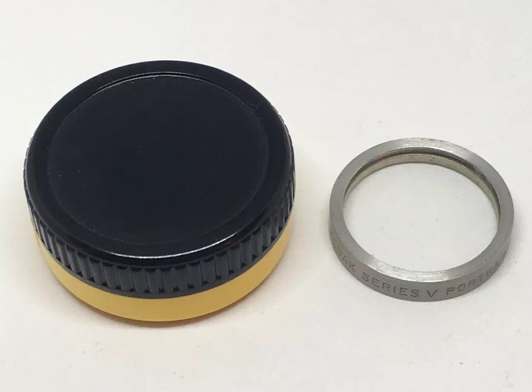 Vintage Kodak Series V Portra Lens 2+ Front In Original Kodak Round Box USA