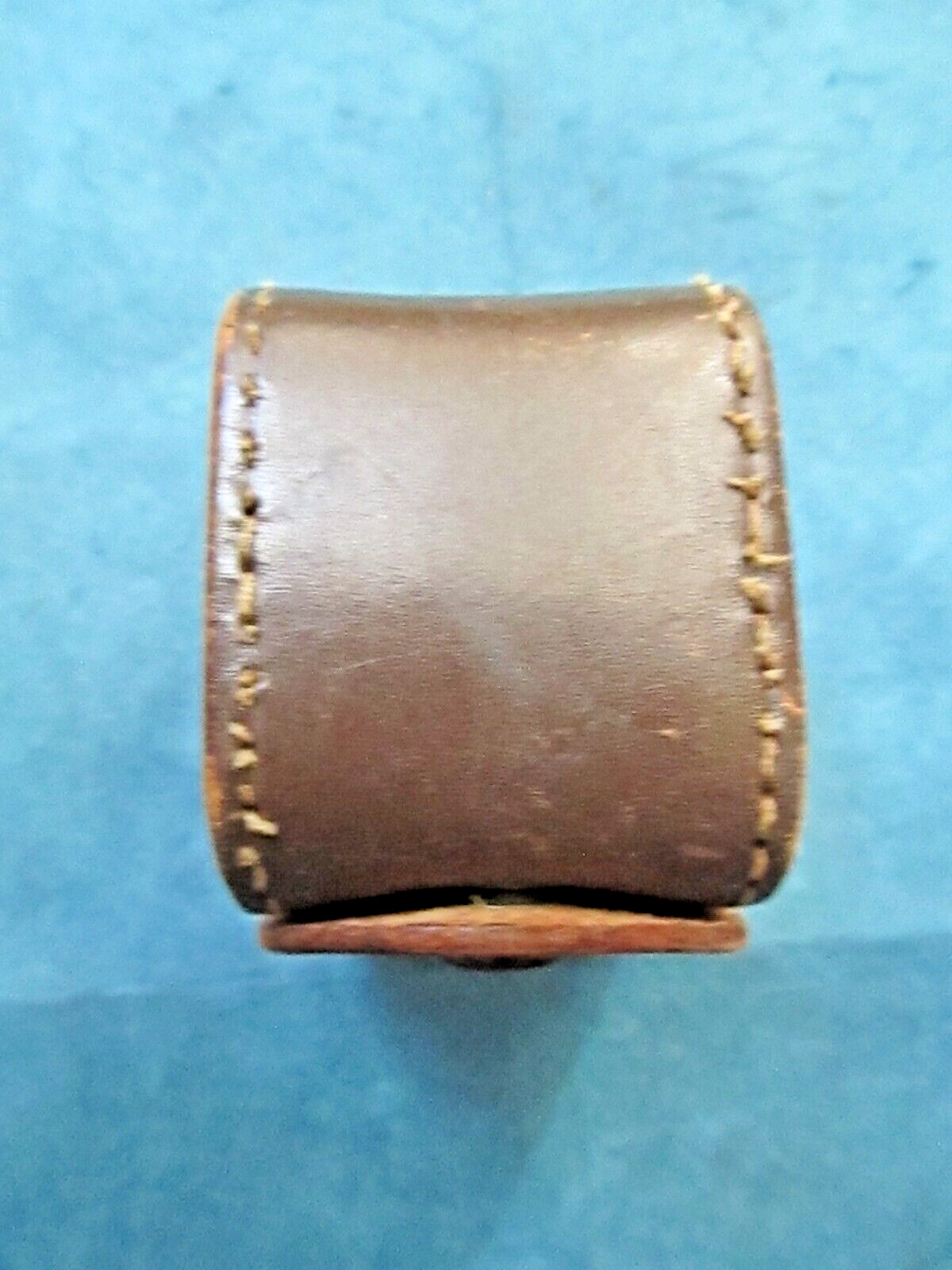 Vintage brown leather camera filters/accessories holder by Lord