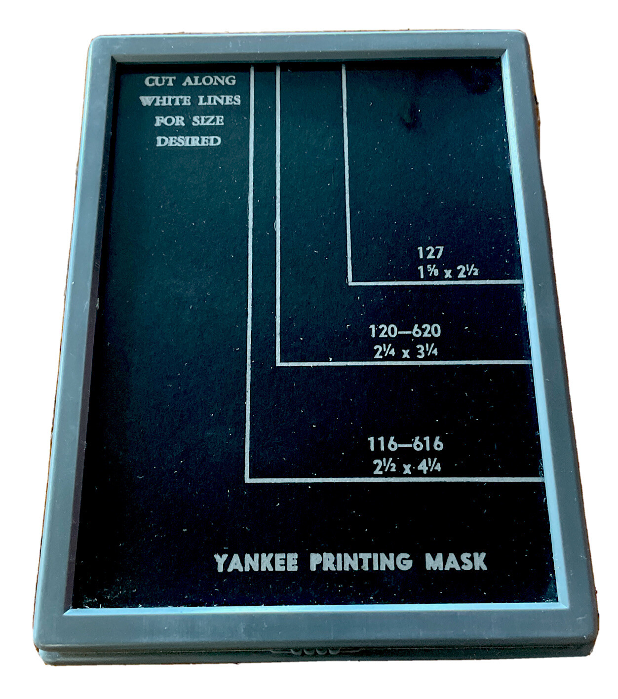 Yankee Printing Mask VINTAGE WITH BOX 4×5 USA Dark Room Photography Never Used!