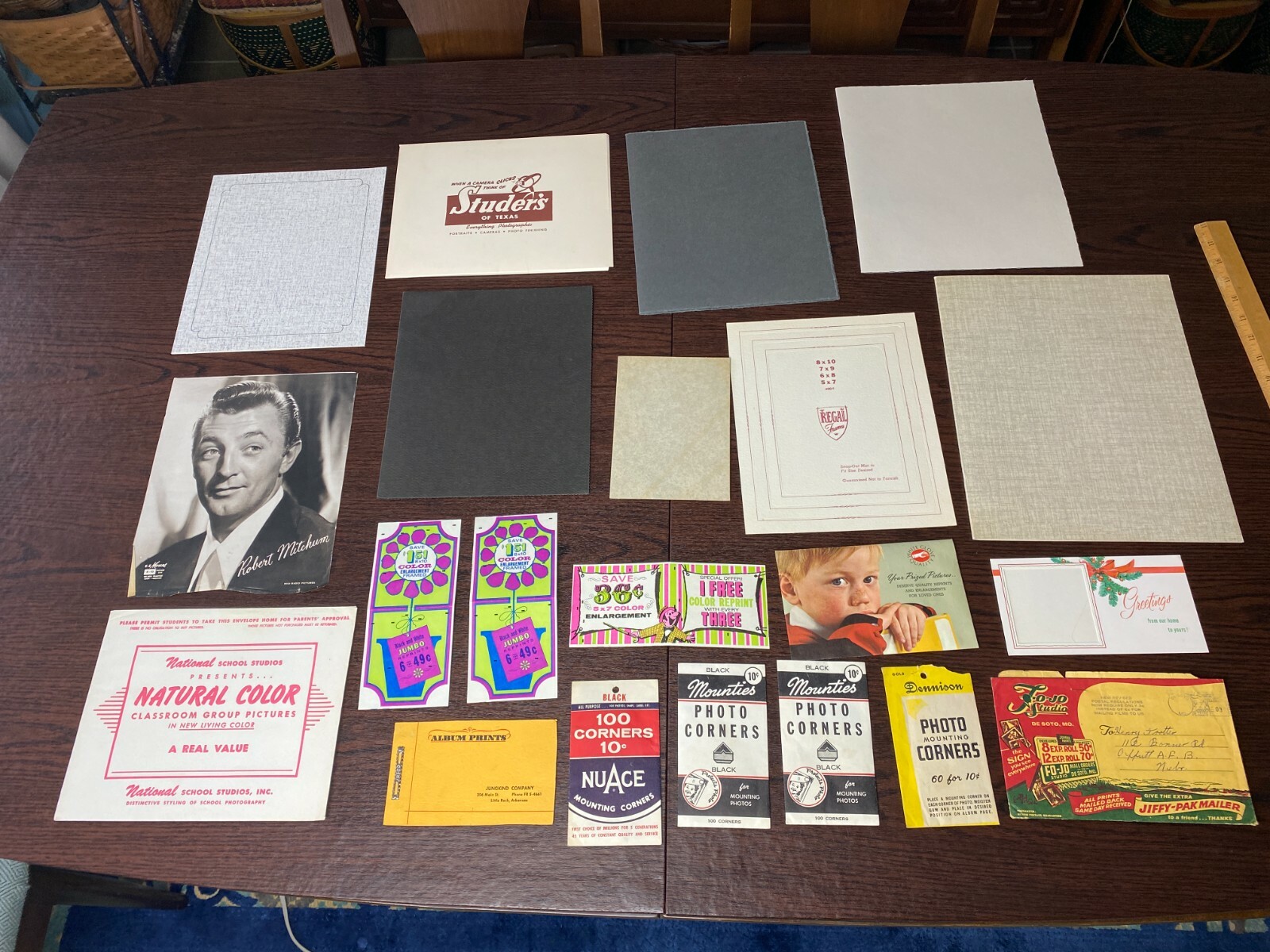 Vtg Photography Ephemera Folders Mounties Corners Matt Paper Frames Ephemera