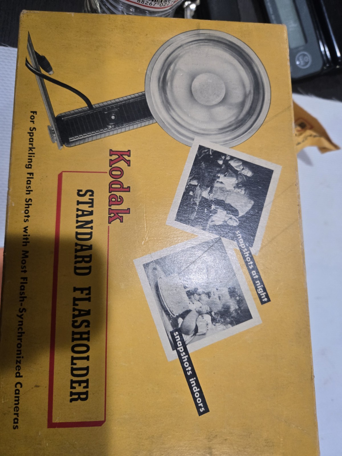 Vintage Kodak Standard Flasholder w/ Lumaclad Reflector Box & Manual