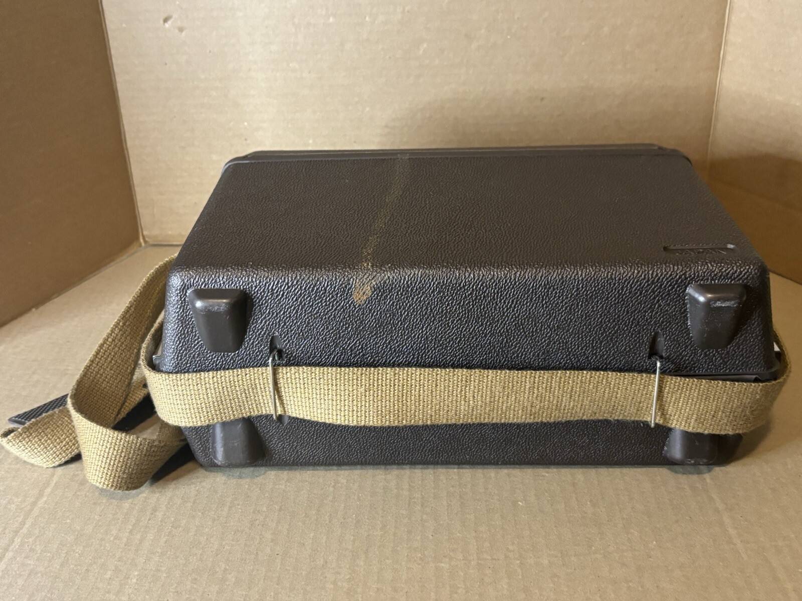 Vintage KONICA Hard Shell Camera Case / Box with Strap Made in Japan Rare HTF