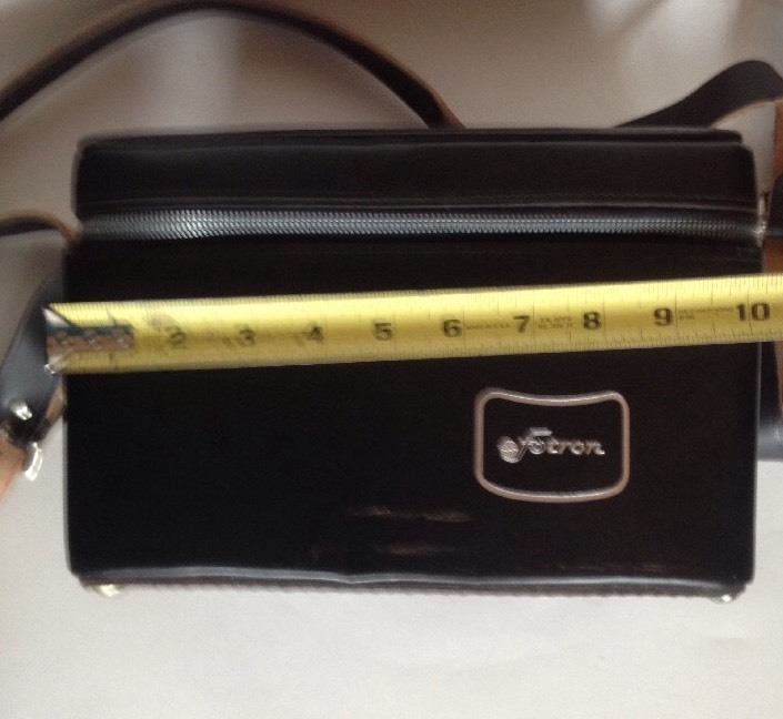 Vintage Fotron Leather Carrying Case For Camera Plus Misc