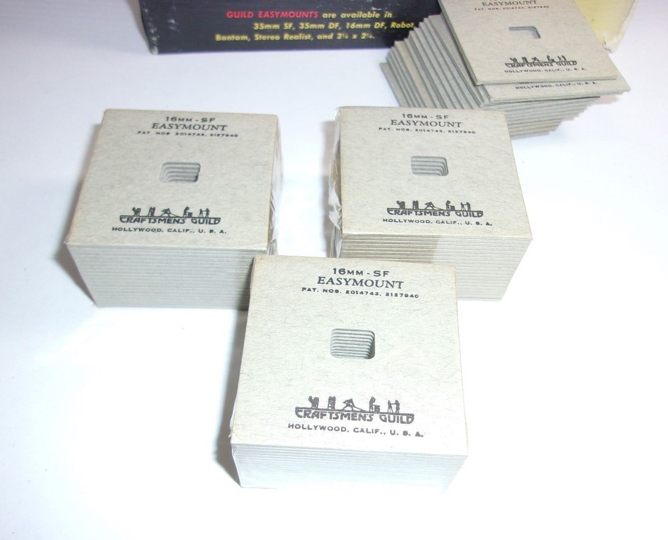 Guild vintage 16mm film SF Easymount 2″ x 2″ mount Lot