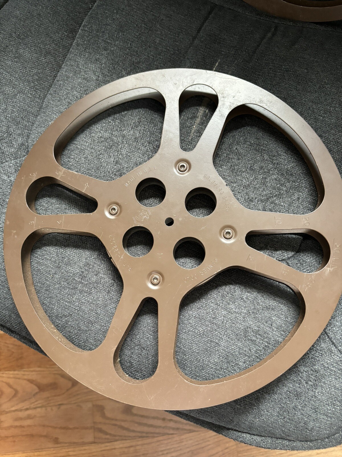 🎥 Vintage Goldberg Brothers 16mm Movie Film Reel. 4 Hole Perfect cond.
