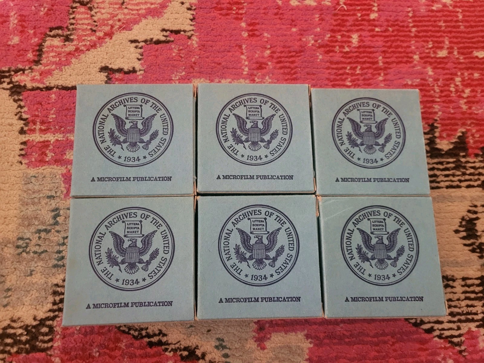 National Archives of the United States Microfilm RARE 6 film set 1934 Census