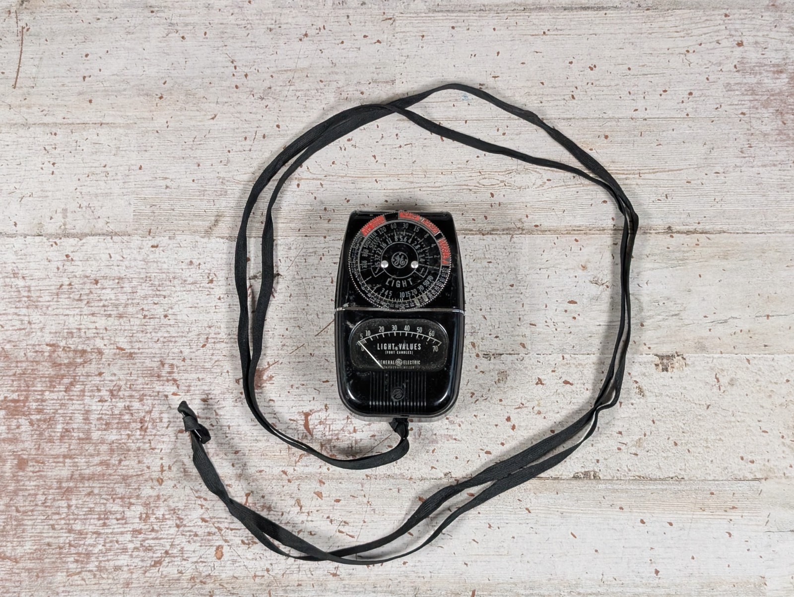 General Electric GE Light Exposure Meter Vintage 8DW58Y4 Foot-Candles *READ*